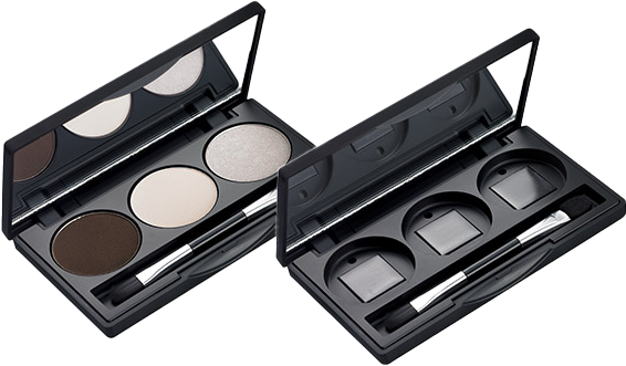 Refill Case for 3 colours with Duo Brush